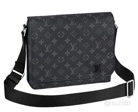 borsa louis vuitton nera uomo